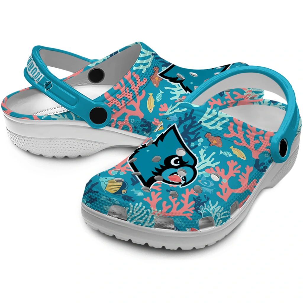 customized louisville cardinals tropical fish ocean clogs high quality customized louisville cardinals tropical fish ocean clogs high quality