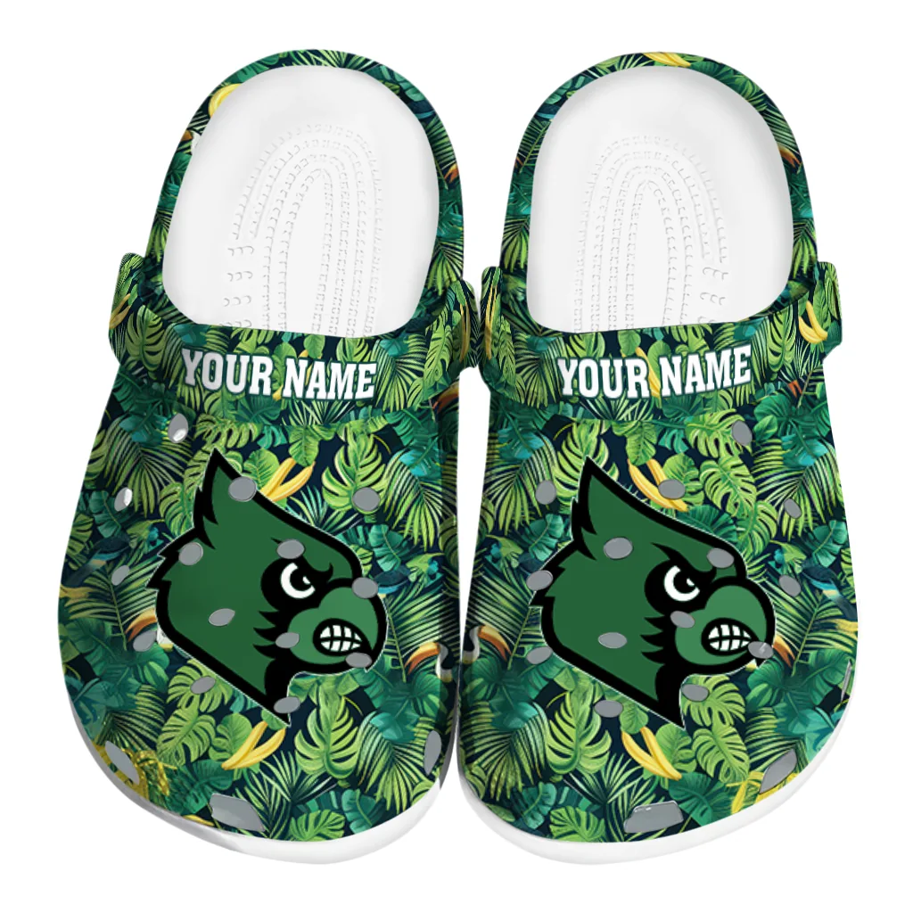 customized louisville cardinals tropical leaves clogs best selling customized louisville cardinals tropical leaves clogs best selling