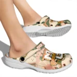 customized marquette golden eagles desert cactus pattern clogs best selling