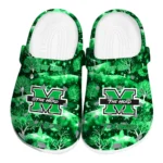 customized marshall thundering herd snowy hills clogs best selling