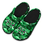 customized marshall thundering herd snowy hills clogs best selling