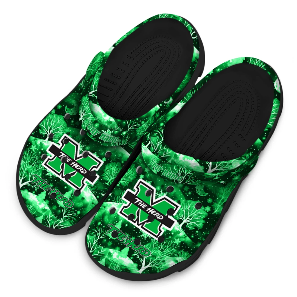 customized marshall thundering herd snowy hills clogs latest model customized marshall thundering herd snowy hills clogs latest model