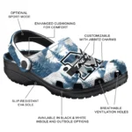 customized marshall thundering herd snowy mountains clogs best selling