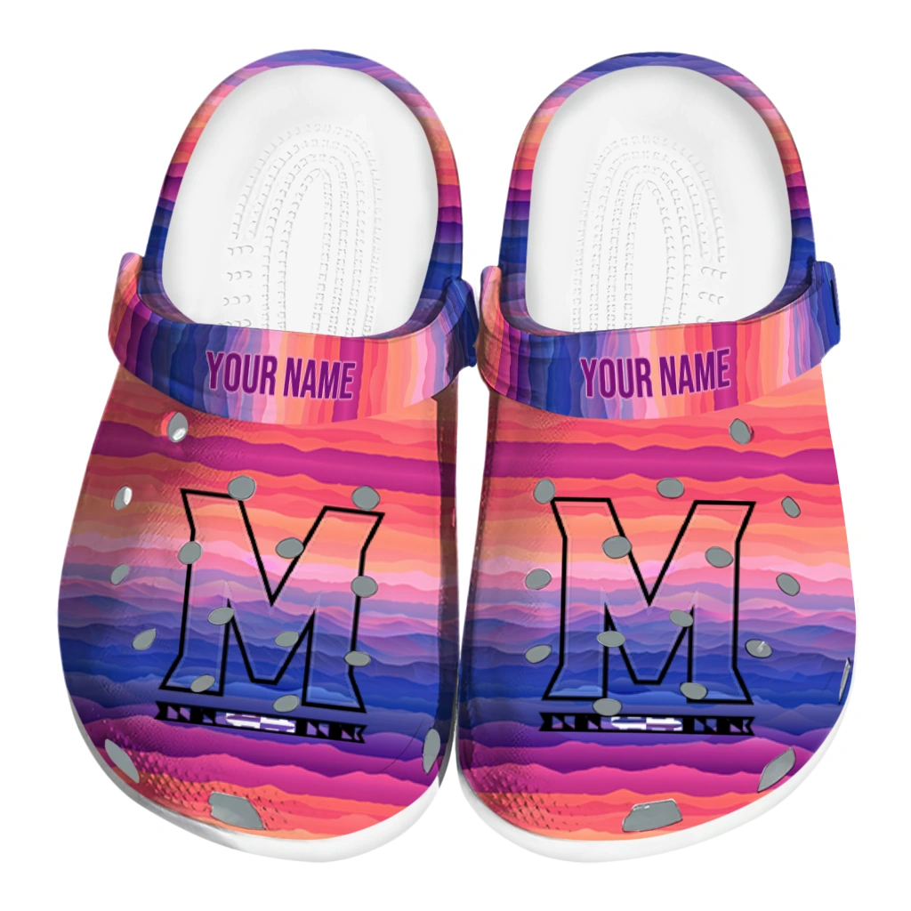 customized maryland terrapins wavy stripes clogs best selling customized maryland terrapins wavy stripes clogs best selling