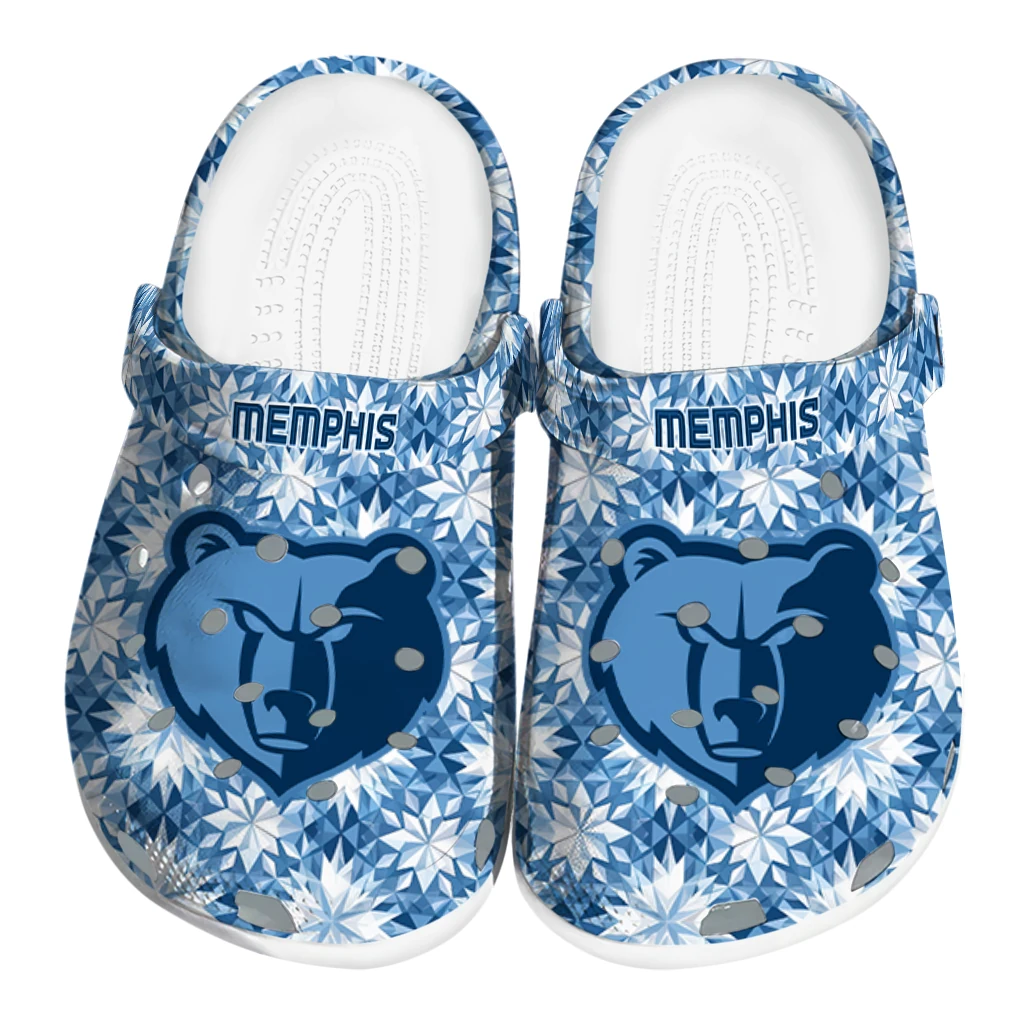 customized memphis grizzlies snowflake mosaic clogs best selling customized memphis grizzlies snowflake mosaic clogs best selling
