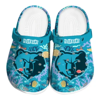 customized memphis grizzlies tropical fish ocean clogs best selling