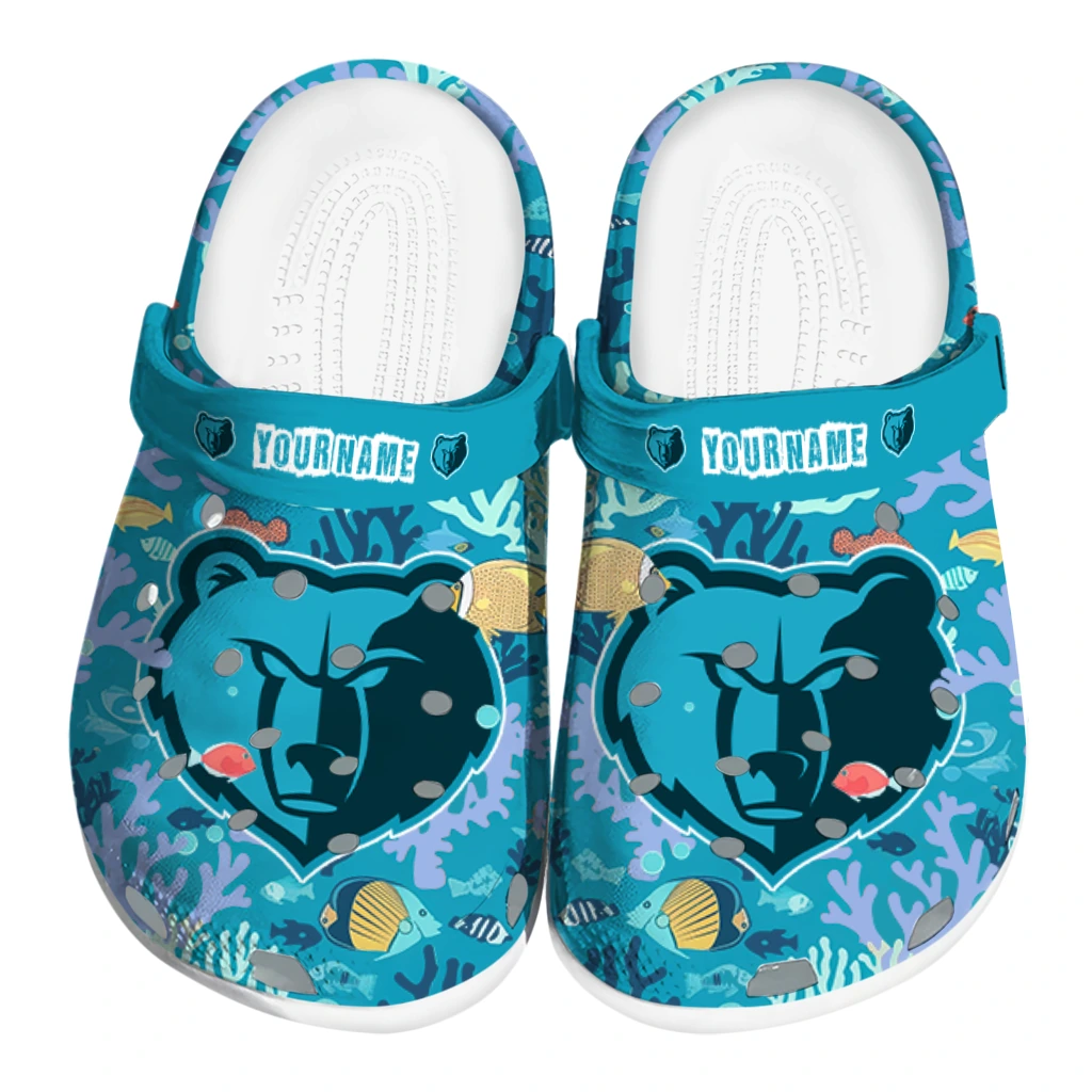 customized memphis grizzlies tropical fish ocean clogs best selling customized memphis grizzlies tropical fish ocean clogs best selling