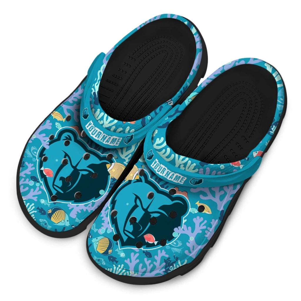 customized memphis grizzlies tropical fish ocean clogs latest model customized memphis grizzlies tropical fish ocean clogs latest model