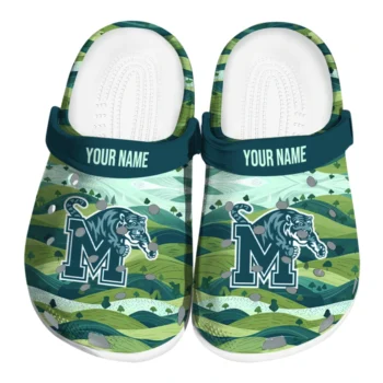 customized memphis tigers hills illustration clogs best selling
