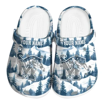 customized memphis tigers snowy mountains clogs best selling