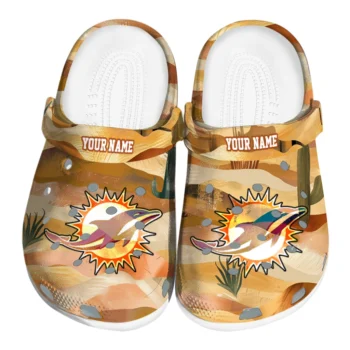 customized miami dolphins desert layers clogs best selling