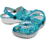 customized miami dolphins tropical fish ocean clogs best selling