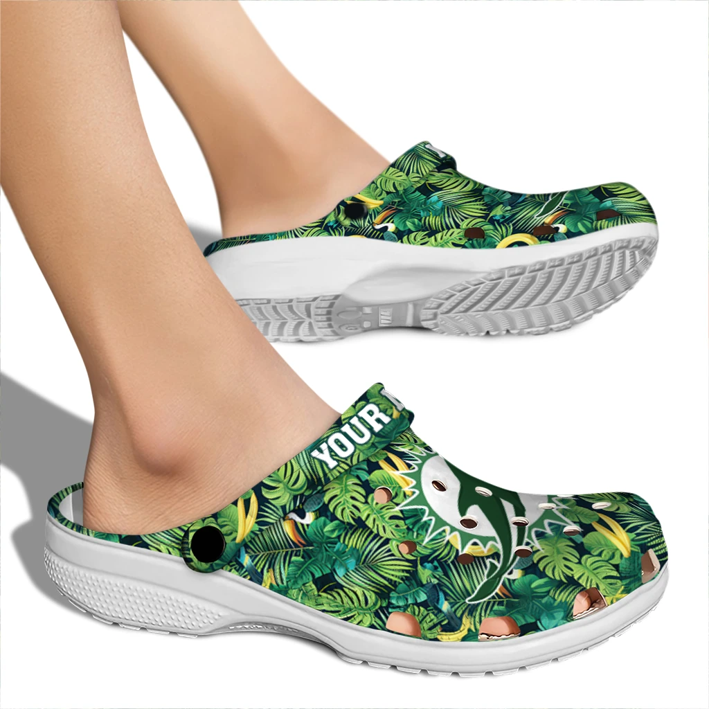 customized miami dolphins tropical leaves clogs fashion forward customized miami dolphins tropical leaves clogs fashion forward