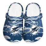 customized miami dolphins wave flow clogs best selling
