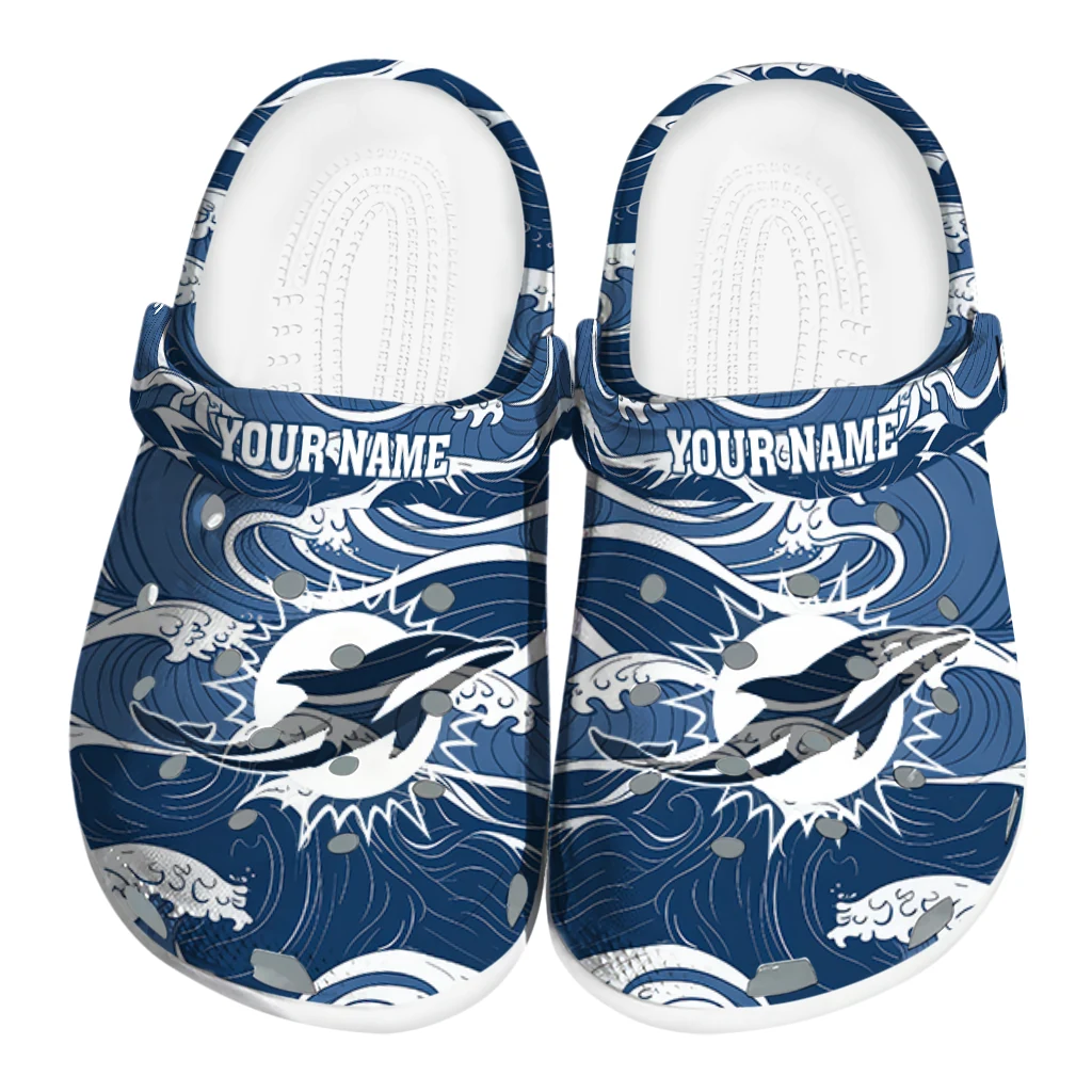 customized miami dolphins wave flow clogs best selling customized miami dolphins wave flow clogs best selling