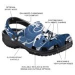 customized miami dolphins wave flow clogs best selling