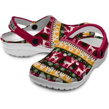 customized miami heat christmas motif clogs high quality