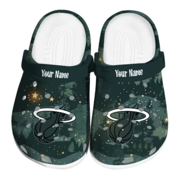 customized miami heat deer nightscape clogs best selling