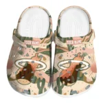 customized miami heat desert cactus pattern clogs best selling