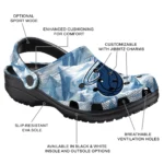 customized miami heat mountain artwork clogs best selling