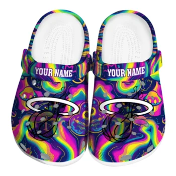 customized miami heat swirling mushrooms clogs best selling