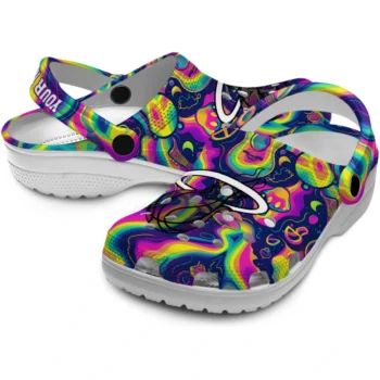 customized miami heat swirling mushrooms clogs high quality