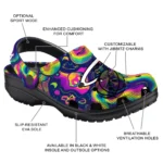 customized miami heat swirling mushrooms clogs best selling