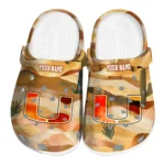 customized miami hurricanes desert layers clogs best selling