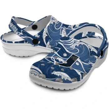 customized miami hurricanes wave flow clogs high quality