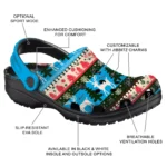 customized miami marlins christmas motif clogs best selling