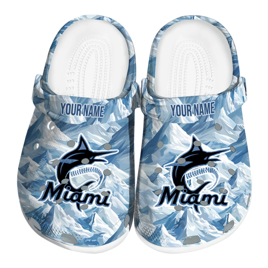 customized miami marlins mountain artwork clogs best selling customized miami marlins mountain artwork clogs best selling