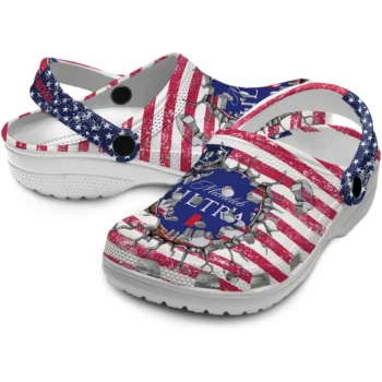 customized michelob ultra can red blue clogs high quality hey clogs