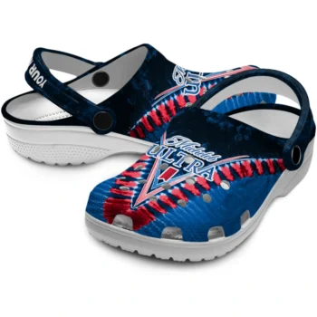 customized michelob ultra chevron blue red clogs high quality hey clogs