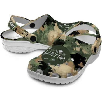 customized michelob ultra green camouflage green beige clogs high quality hey clogs