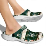 customized michigan state spartans christmas motif clogs best selling