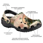 customized michigan state spartans desert cactus pattern clogs best selling