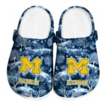 customized michigan wolverines snowy hills clogs best selling