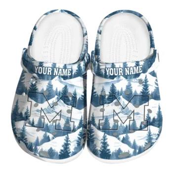 customized michigan wolverines snowy mountains clogs best selling