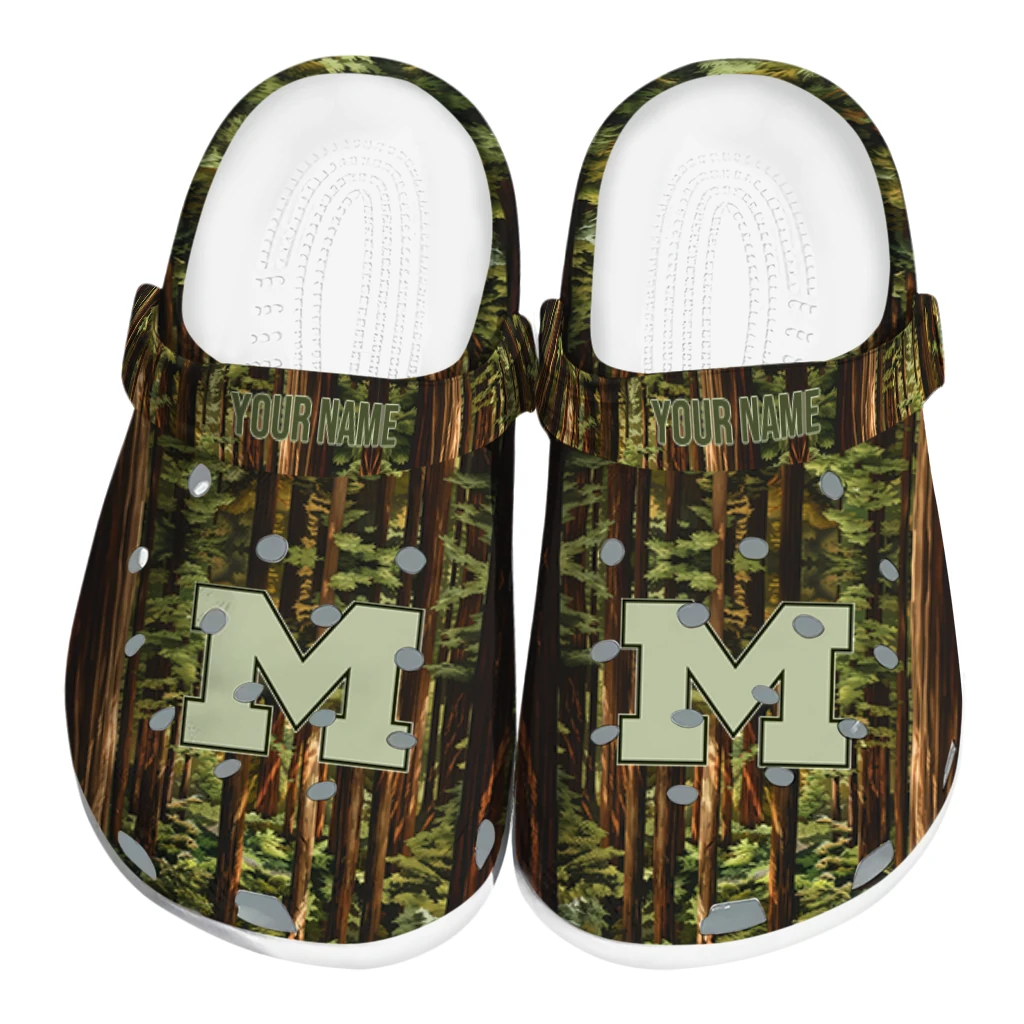 customized michigan wolverines woods forest designs clogs best selling customized michigan wolverines woods forest designs clogs best selling