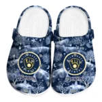customized milwaukee brewers snowy hills clogs best selling