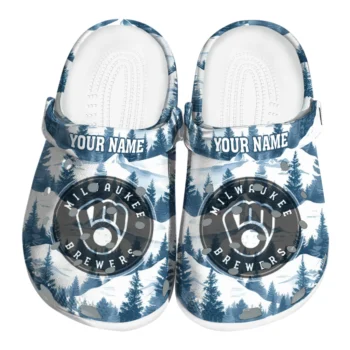 customized milwaukee brewers snowy mountains clogs best selling