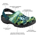 customized milwaukee bucks hills illustration clogs best selling