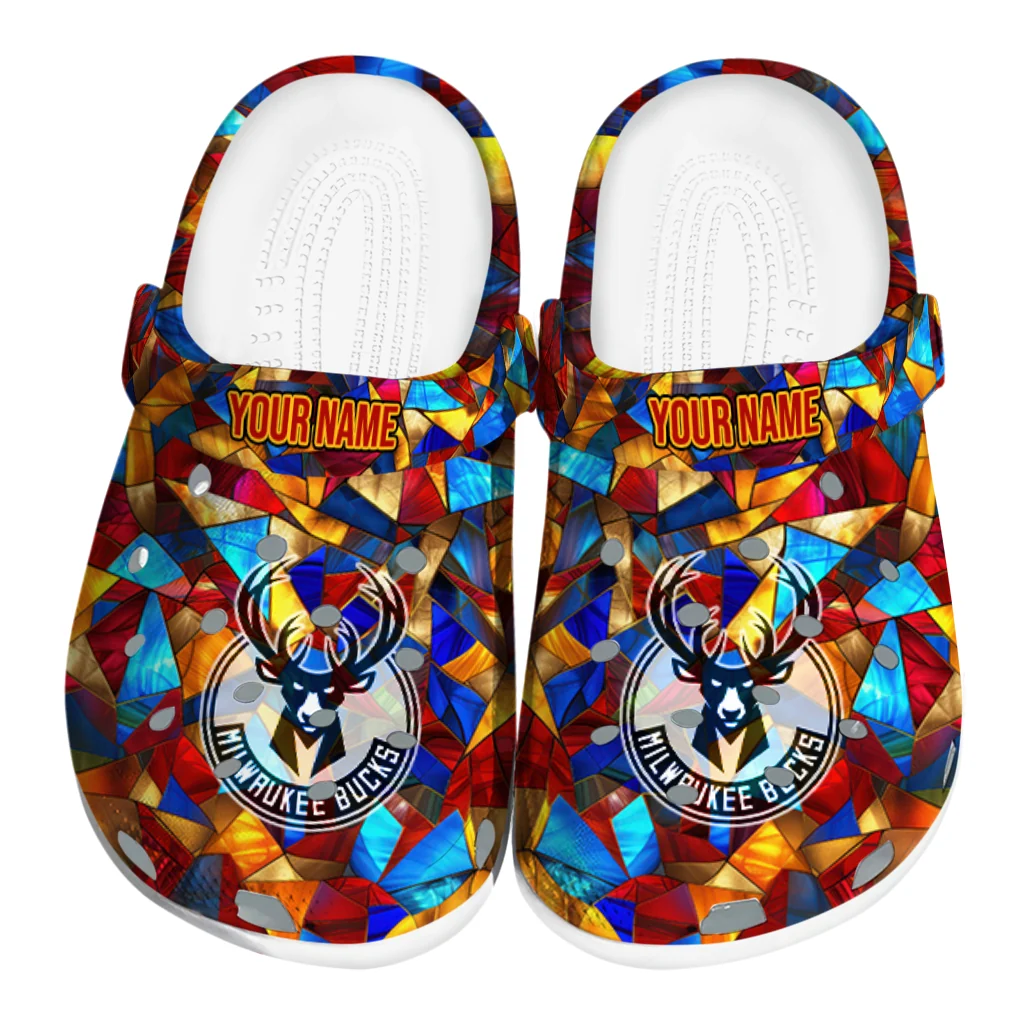 customized milwaukee bucks prism pieces clogs best selling customized milwaukee bucks prism pieces clogs best selling