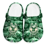 customized milwaukee bucks snowy hills clogs best selling
