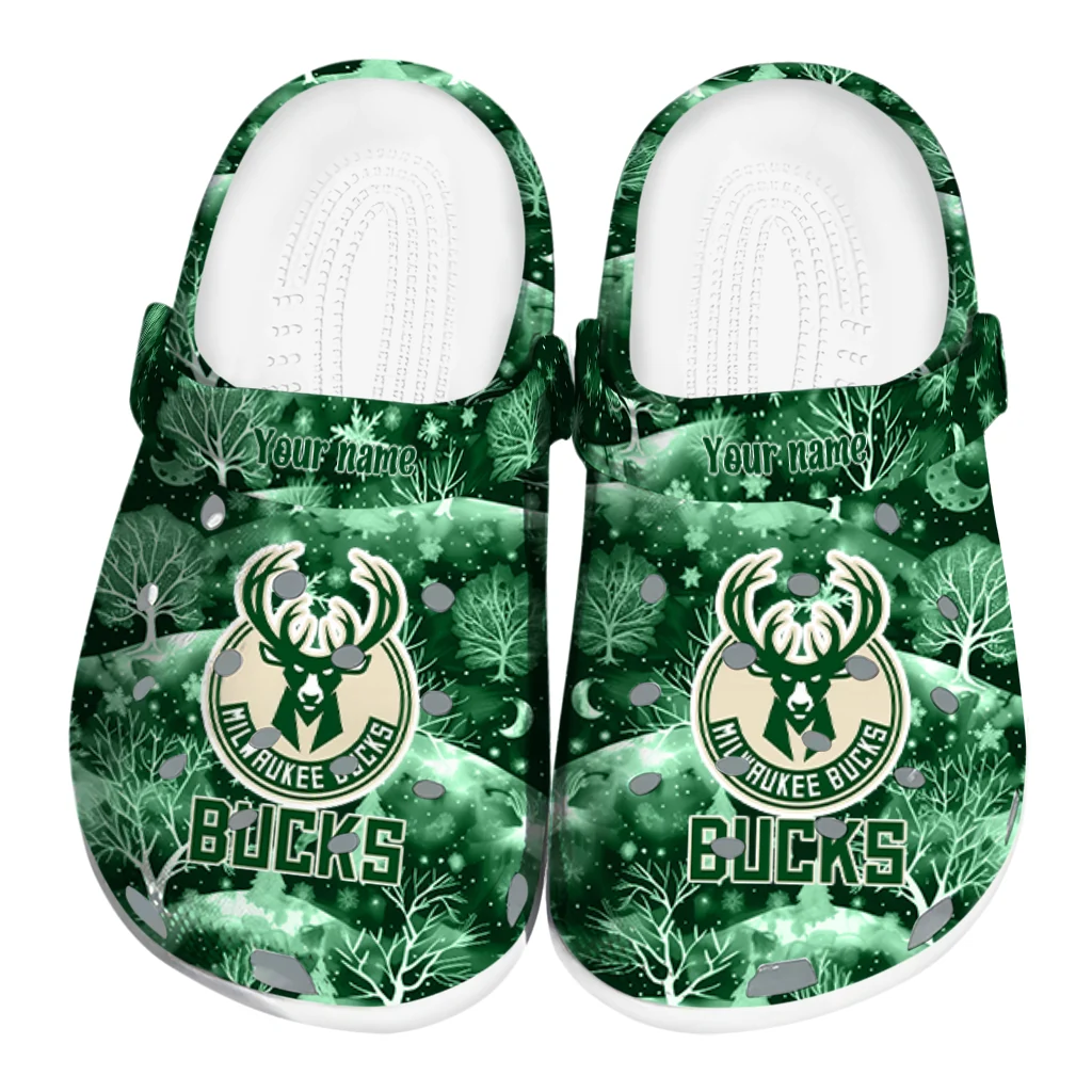 customized milwaukee bucks snowy hills clogs best selling customized milwaukee bucks snowy hills clogs best selling