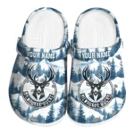 customized milwaukee bucks snowy mountains clogs best selling