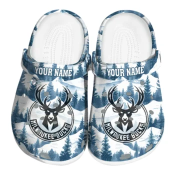 customized milwaukee bucks snowy mountains clogs best selling