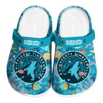 customized minnesota timberwolves tropical fish ocean clogs best selling