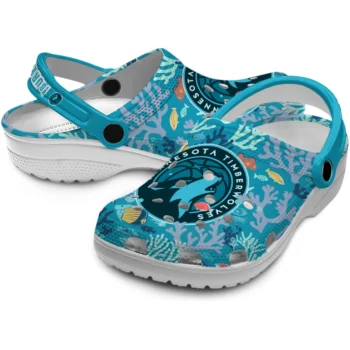customized minnesota timberwolves tropical fish ocean clogs high quality