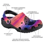 customized minnesota timberwolves wavy stripes clogs best selling